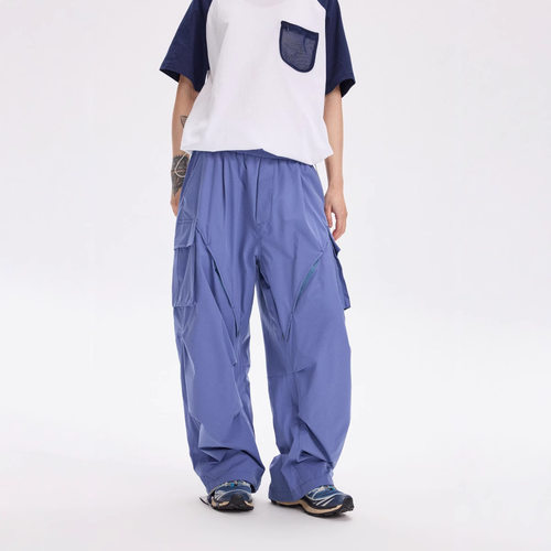 日系Shibuya Element 户外山系机能风速干运动工装裤男女宽松长裤