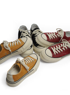 2026新款VV男女板鞋厚底透气反绒真皮鞋增高低帮潮鞋日韩系硫化鞋