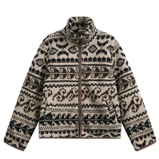 日系Kapital Vintage 复古羊羔毛立领夹克男女休闲摇粒绒工装外套