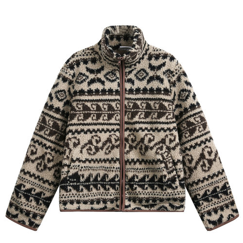 日系Kapital Vintage 复古羊羔毛立领夹克男女休闲摇粒绒工装外套