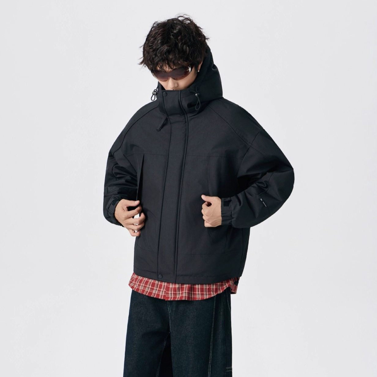 日系90白鸭绒多口袋防风工装连帽羽绒服男冬季新款大码加厚外套潮,男装,羽绒服,淘宝优惠券,粉丝福利购,淘宝优惠卷