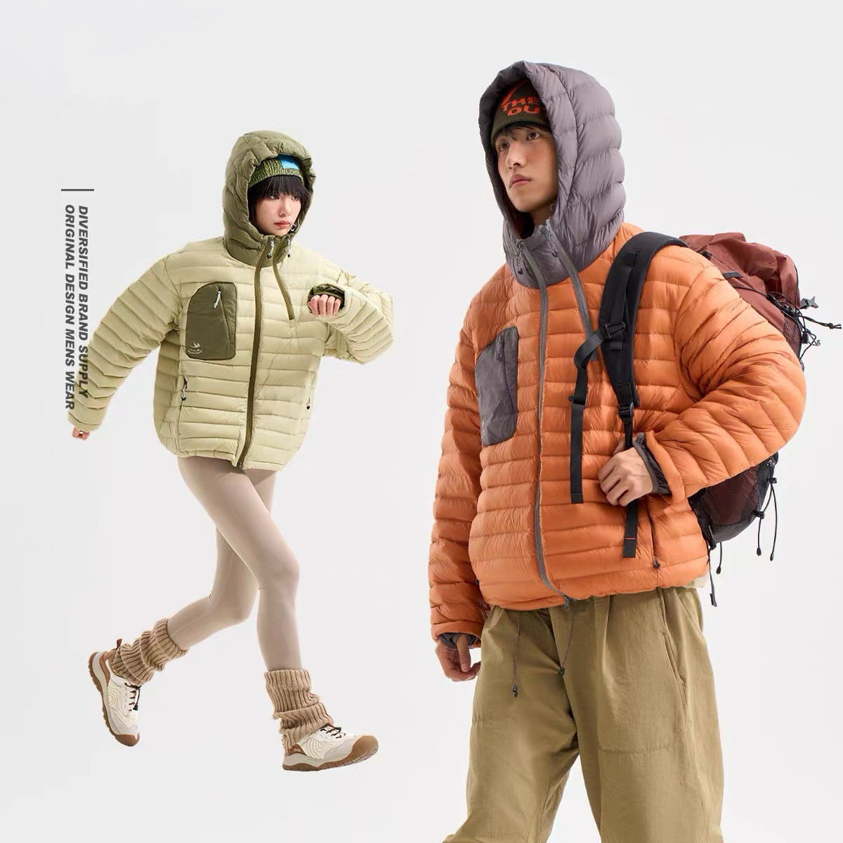 日系BLACKARMADA冬季戶外機能風口袋連帽外套白鴨絨羽絨服男女款,男装,羽绒服,淘宝优惠券,粉丝福利购,淘宝优惠卷