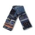Anti-War Blue Cotton Scarf