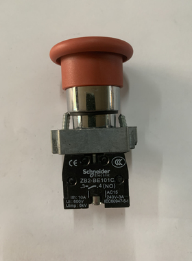 施耐德磨菇头按钮开关XB2C42C红色按钮