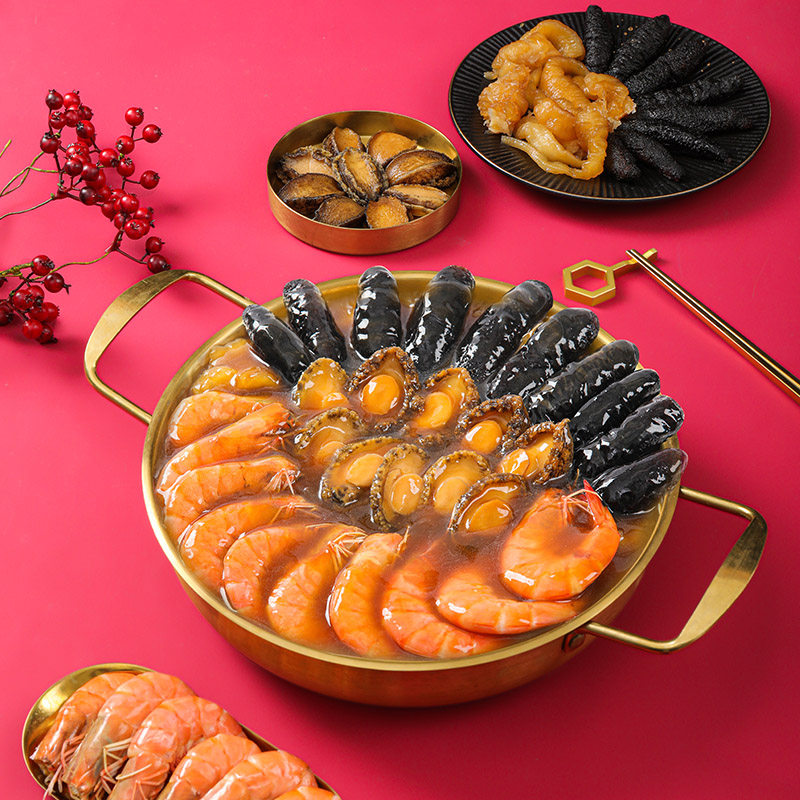 十参十鲍虾4斤装袋装大盆菜佛跳墙海参鲍鱼送礼家宴年夜饭