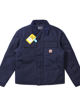 Carhartt C003改短 Remake J22卡哈特主线短款夹克皮标帆布棉外套