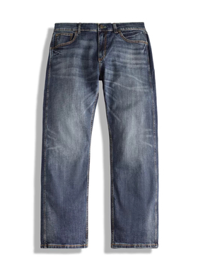 Wrangler威格Retro系列复古水洗牛仔裤男士低腰直筒休闲牛仔长裤