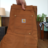 伐木裤 现货Carhartt 双膝补强美式 裤 B01卡哈特主线重磅帆布工装