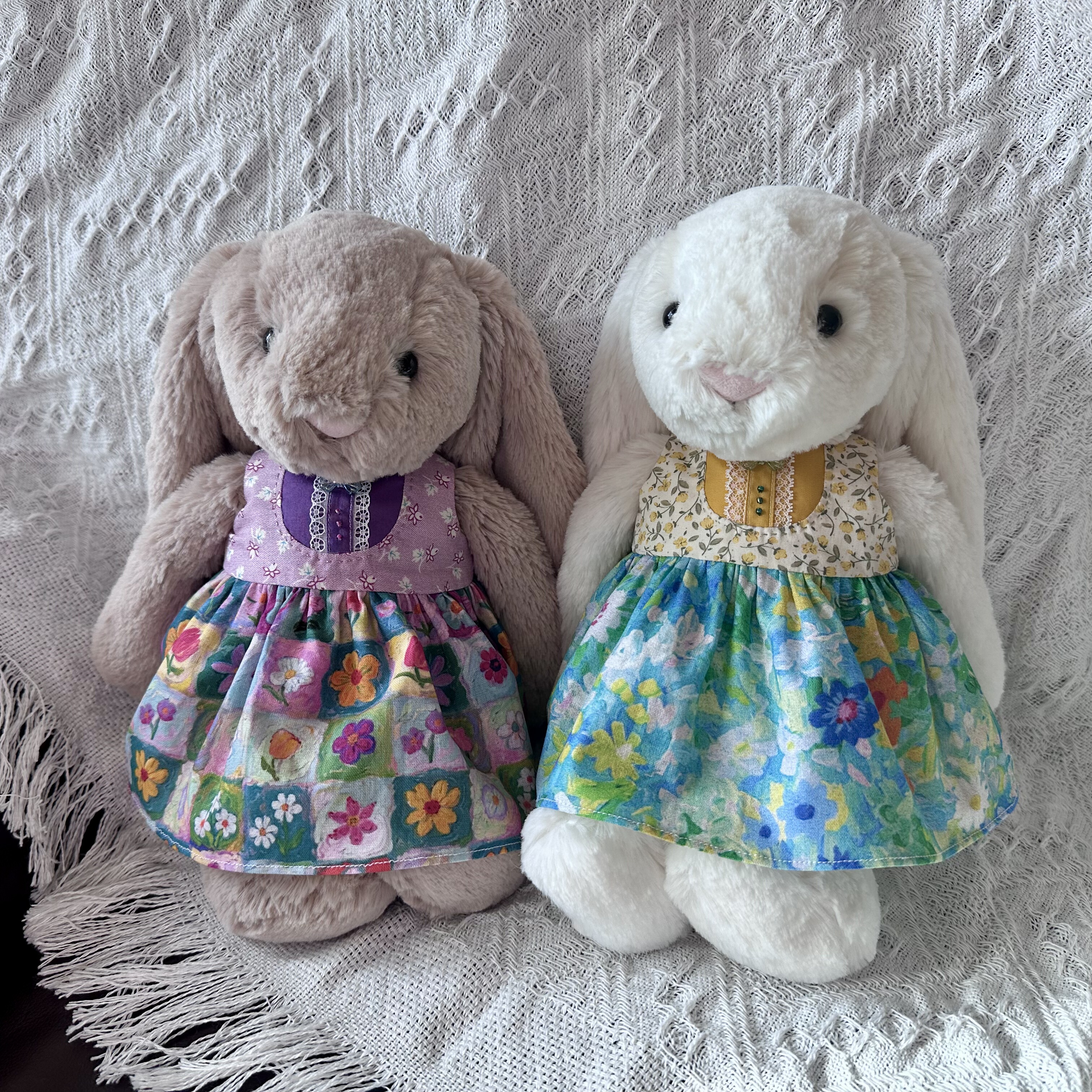 手作邦尼兔31cm36cm衣服伽百利兔30cm40㎝裙子玩偶连衣裙兔子群装