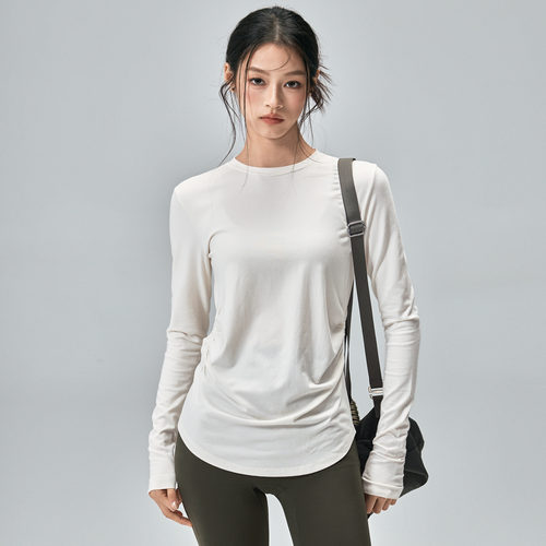 健身女孩含羊毛莱赛尔瑜伽服长袖