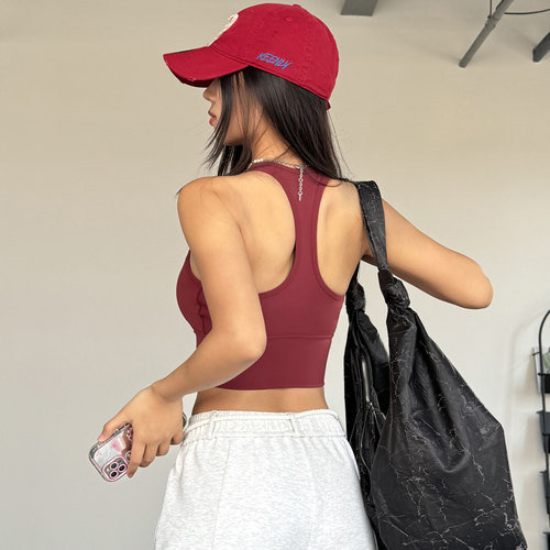 健身女孩防震工字背心式运动文胸