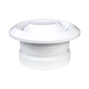 球喷风口射流中央空调球形带调节阀新风系统排出风口abs圆形