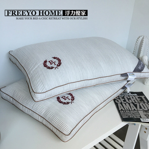 【浮力优家】出口品软枕芯枕头zhentou质英伦刺绣水洗枕