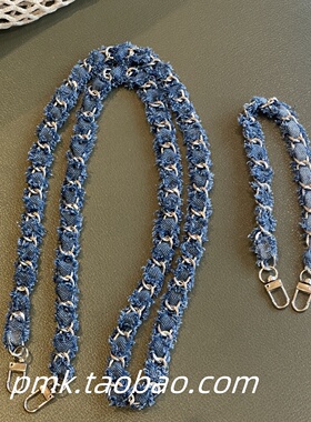 个性牛仔布手机挂绳创意斜挎背带挂手腕结实手绳包包斜背绳卡片女