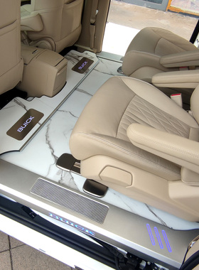 别克gl8地板652t25s胖头鱼商务车改装车内用品大理石航空铝地板