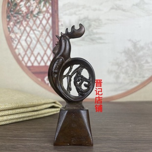 十二生肖鸡鸡报春报晓创意装饰摆件