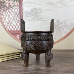 福鼎铜器摆件家用办公室书房桌面摆件做工精细