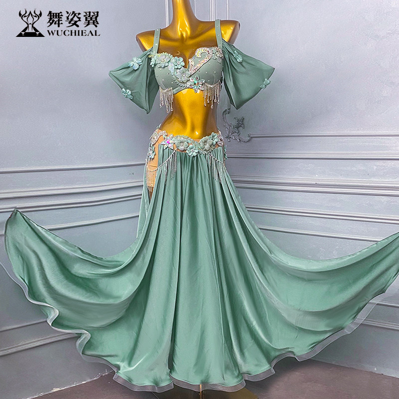 舞姿翼舞蹈服肚皮舞团体服定制高端演出服装大摆裙表演服私人订制