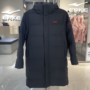 鸿星尔克男长款运动羽绒服2025冬新款11225401283综训通勤保暖