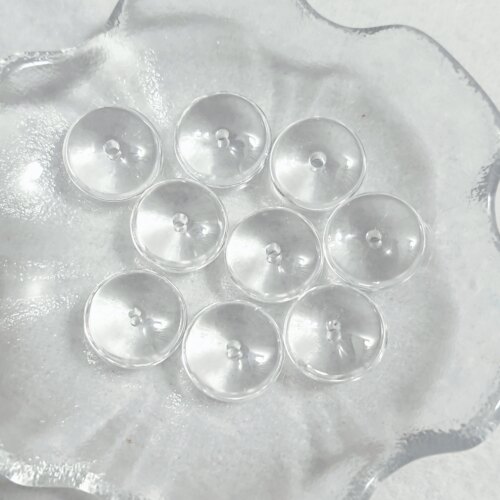 禧芙蓉XFORO净体白水晶隔片大飞碟珠扁珠隔片手工DIY串珠配件
