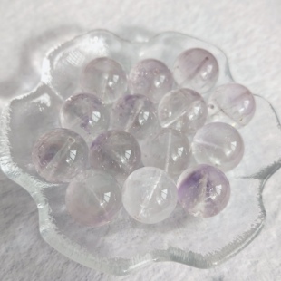天然阿塞斯特莱薰衣草紫阿塞16mm-18mm圆 珠单珠配件DIY手工串珠