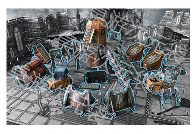 桌游配件 模块地形 BattleSystems Engineering Sector 跑团战棋