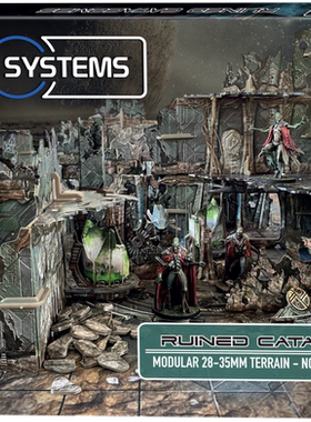 桌游地形Battle Systems Ruined Catacombs地下墓穴残骸 跑团战棋