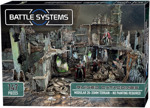 桌游地形Battle Systems Ruined Catacombs地下墓穴残骸 跑团战棋