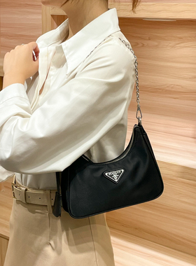 PIAOLUN尼龙女包hobo包链条腋下包单肩斜挎包小众百搭2026春新款