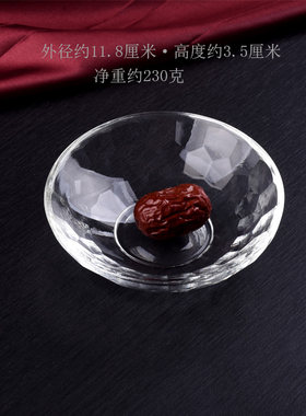加厚耐热食用级水晶味碟蘸料碟