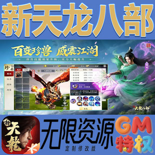 新天龙八部后台gm无限免充满级vip礼包兑换码初始号非单机手游