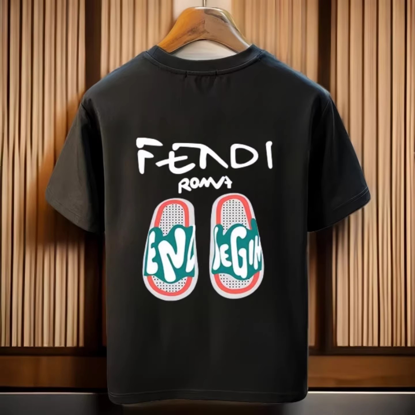 FD家重磅美式潮牌情侣宽松圆领半