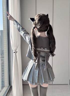 十字蝶JK【一只叛逆的兔子】待命名灰色水手服JK 制服套装