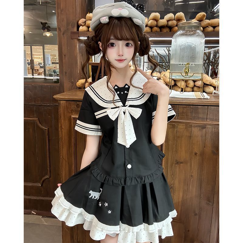 喵千金jk制服幼稚园可爱公主软妹水手服蛋糕套装多巴胺大小姐一体