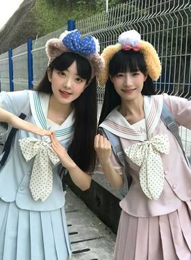 双子闺蜜装兔伊梦学生时代JK原创正品校园推荐爆款来袭jk水手服