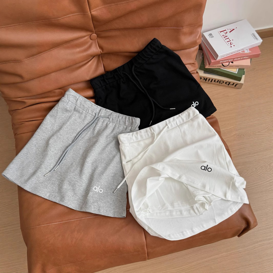 褶皱收腰显瘦上衣防走光短裙瑜伽