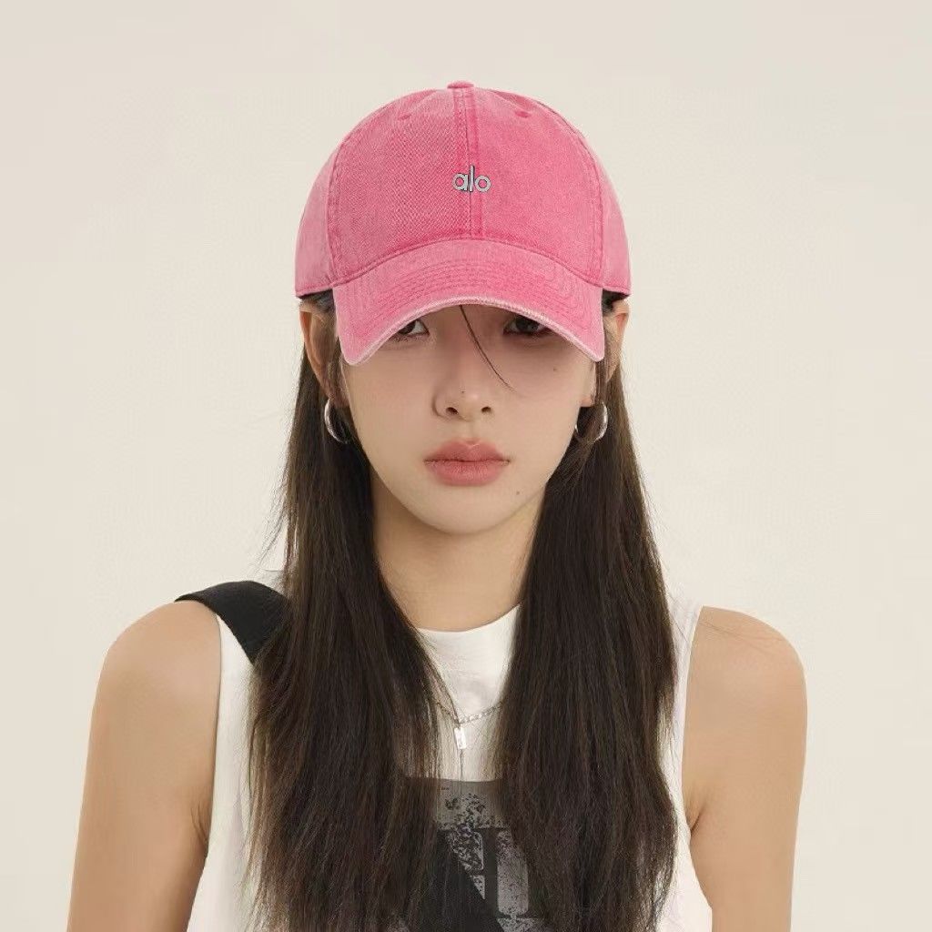 AL新款瑜伽帽子男女硬顶棒球帽