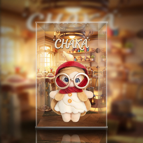 【移不动】Chaka 奶奶的老花镜 亚克力高透潮玩展示盒