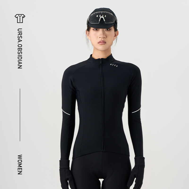 NEZA「罴.岩耀」女款抓绒透气保暖骑行服冬季公路自行车