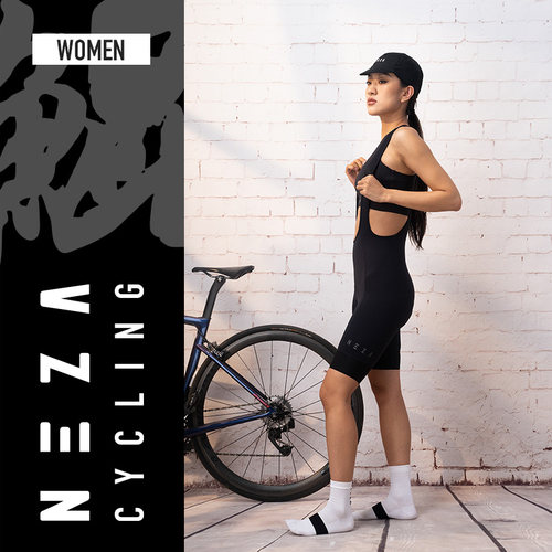 NEZA背带骑行裤女款夏季薄款