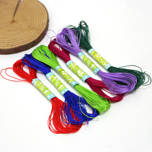 DRAGON BOAT FESTIVAL COLORFUL WINDING BRAIDED BRACELET PEACH BLOSSOM KNOT MATERIAL ROPE BEADS STRANDS BRACELETS BRAIDED THREAD THIN RED THREAD