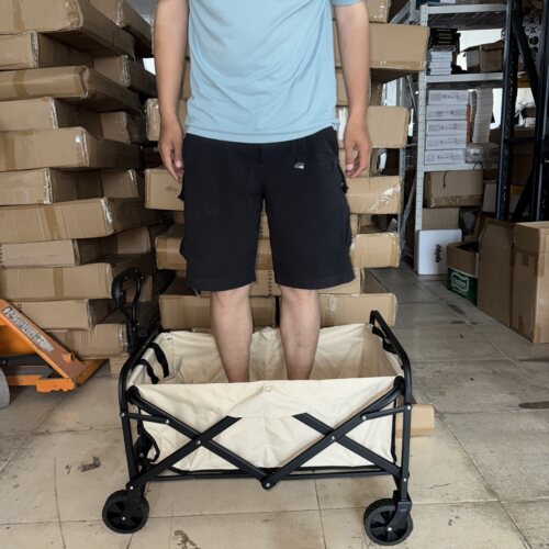做工扎实露营车 可折叠便携高承重五寸升级款取快递买菜小拖车