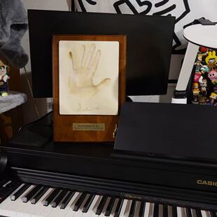 拳王阿里纪念版正版挂墙手掌印挂件 稀罕挂墙书房摆件送礼收藏