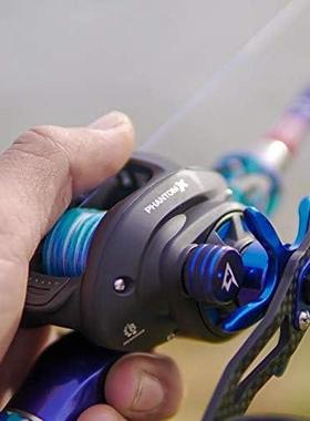 老美PhantomX幻影远投水滴轮钓鱼路亚渔轮翘嘴鳡鱼8轴碳纤维手柄