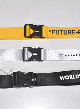 西班牙Bershka潮牌腰带工装休闲裤标语裤腰带编织裤带牛仔裤布带