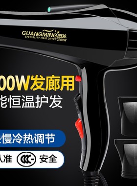 光明电吹风RCT9930大功率2200W冷热风家用发廊理发店恒温吹风机