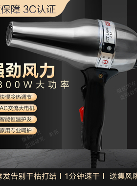 光明电吹风RCT-818大功率1800W冷热风家用发廊理发店恒温电吹风
