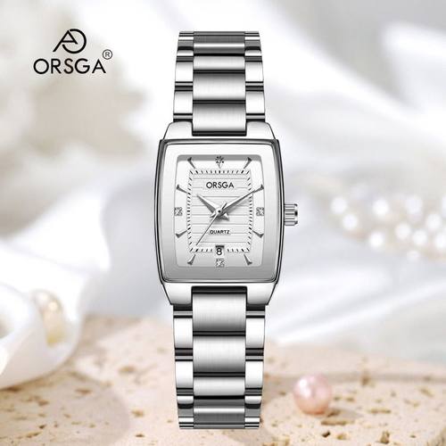 方形新款时尚表盘气质防水日历手表正品腕表女士简约高级感小众表