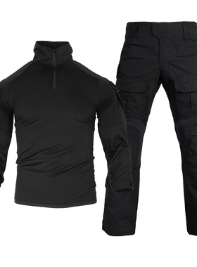 纯黑色 GEN3蛙服 G3蛙皮套装 BK黑色 夜行战术服 外贸尾货清仓