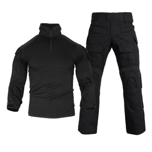 夜行战术服 纯黑色 BK黑色 G3蛙皮套装 外贸尾货清仓 GEN3蛙服